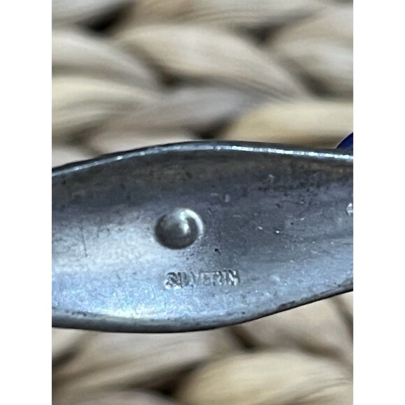 VTG Sterling Silver 925 Victorian Style Crystal Regency Brooch 2.75in Romantic - Picture 8 of 10